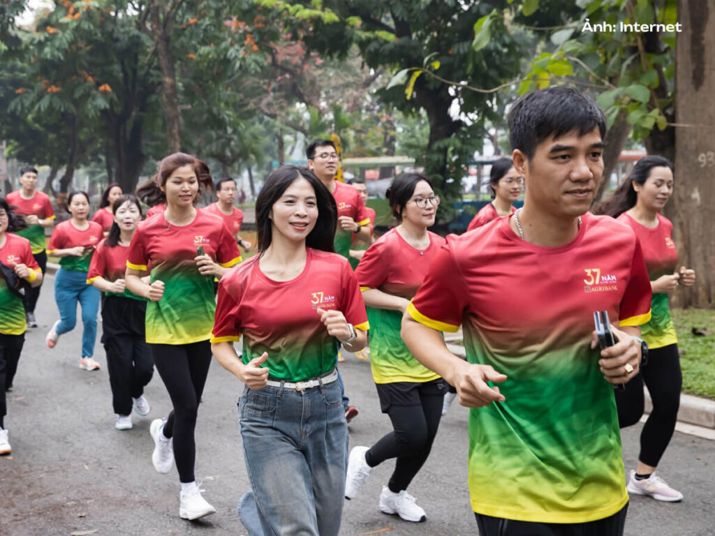 Đồng phục Agribank giúp củng cố tính đoàn kết nội bộ