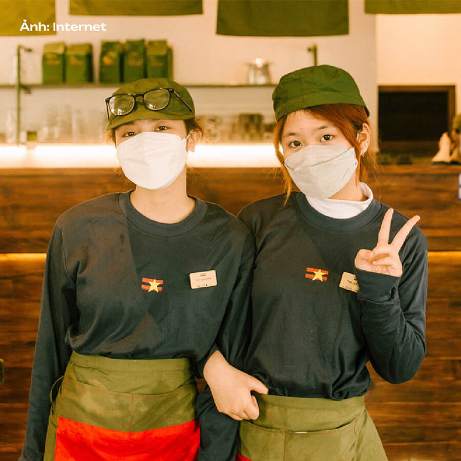 Áo đồng phục Cộng Cà phê dài tay