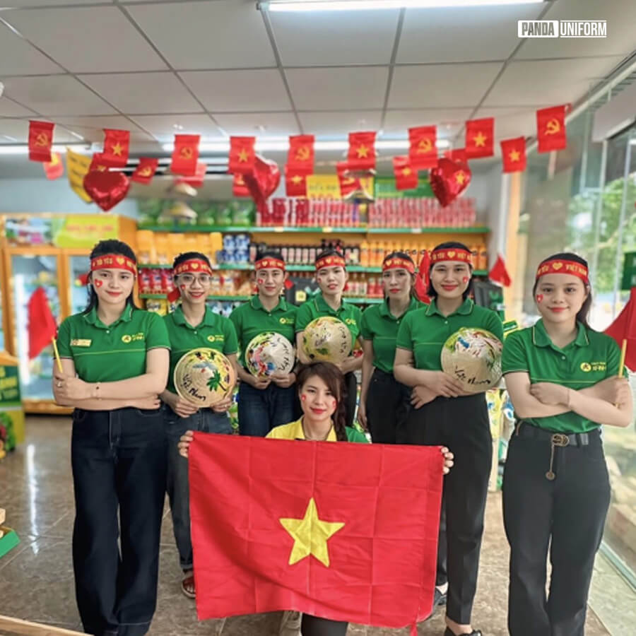 Đồng phục nhân viên Bách hóa Xanh giúp tăng cường tinh thần đoàn kết đội ngũ