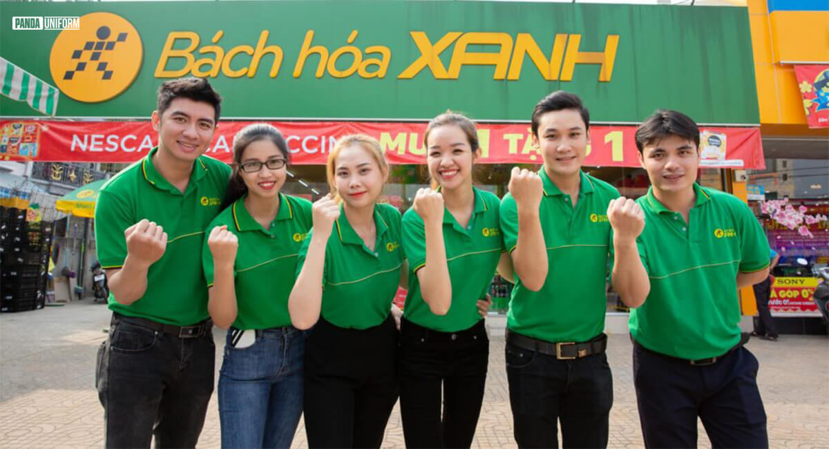 đồng phục nhân viên bách hóa xanh