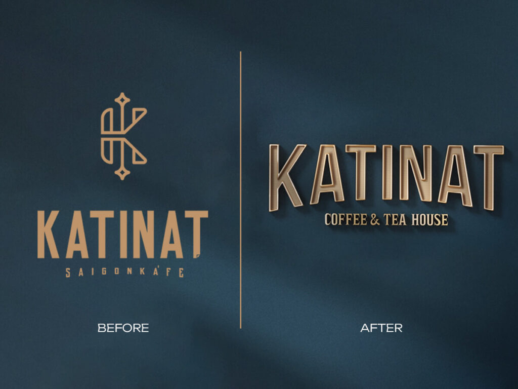 Logo Katinat phiên bản cũ - mới