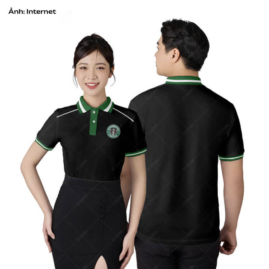 Polo đồng phục Starbucks do Đồng phục Panda thiết kế và sản xuất
