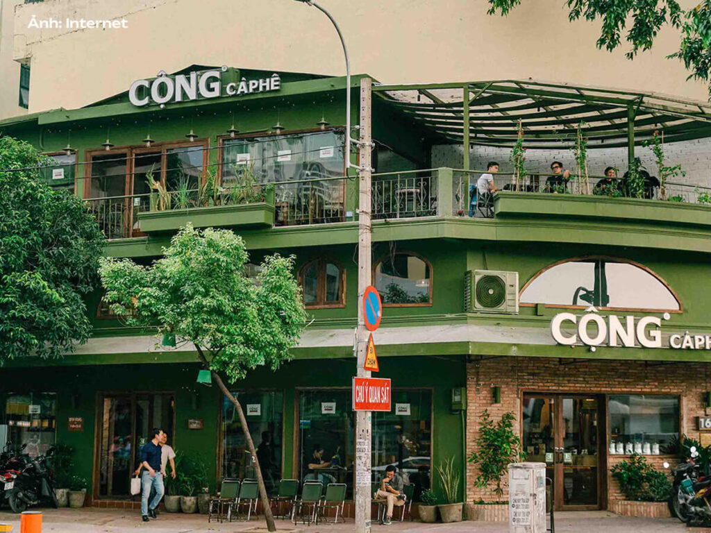 Cộng cà phê đã phát tiển với rất nhiều chi nhánh trong nước và quốc tế