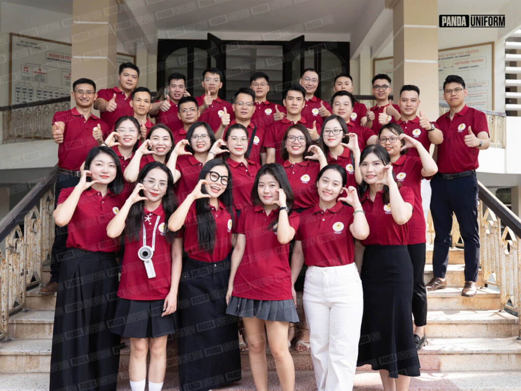 Feedback áo polo họp lớp màu đỏ đô