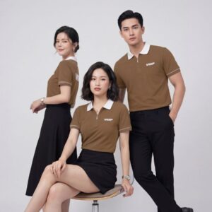 áo polo đồng phục zip 01