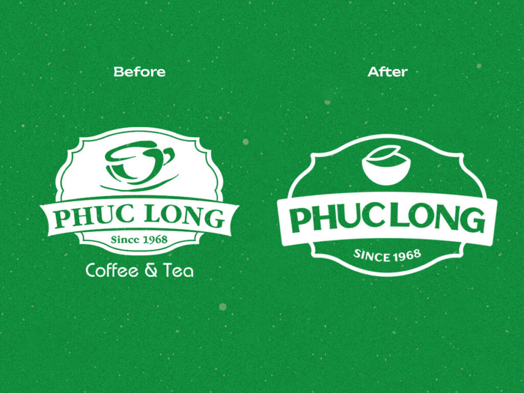 Sự thay đổi logo của thương hiệu Phúc Long sau hơn 5 thập kỷ