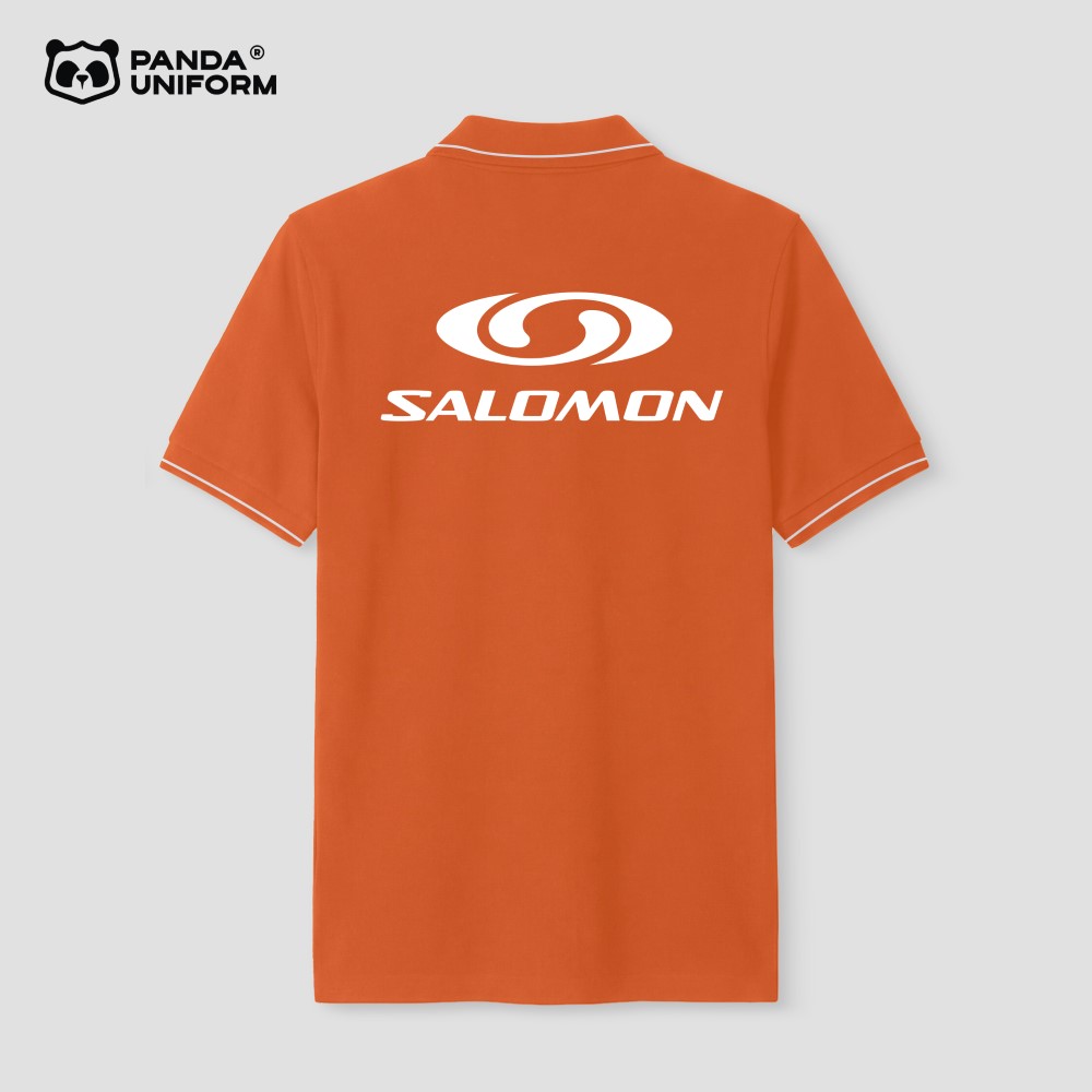 Mẫu áo Polo màu cam đồng phục công ty