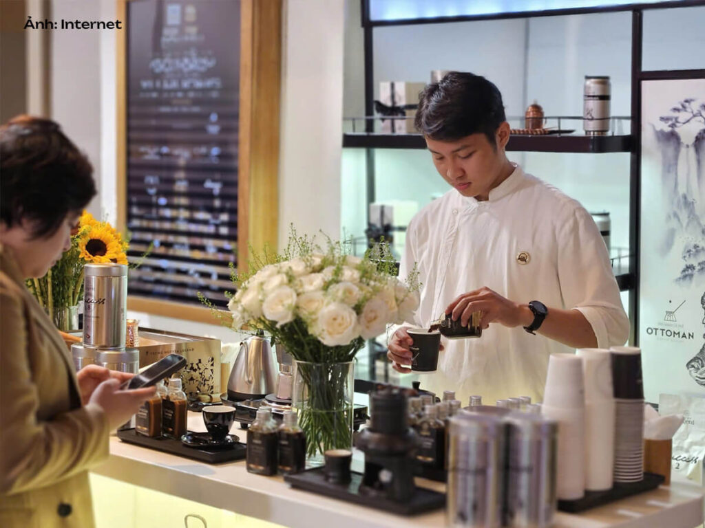 Đồng phục pha chế cổ tàu của nhân viên nam