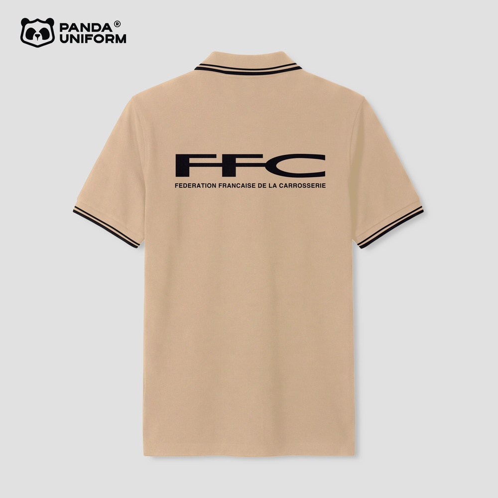 Áo Polo Đồng Phục Zip 01 Màu Be