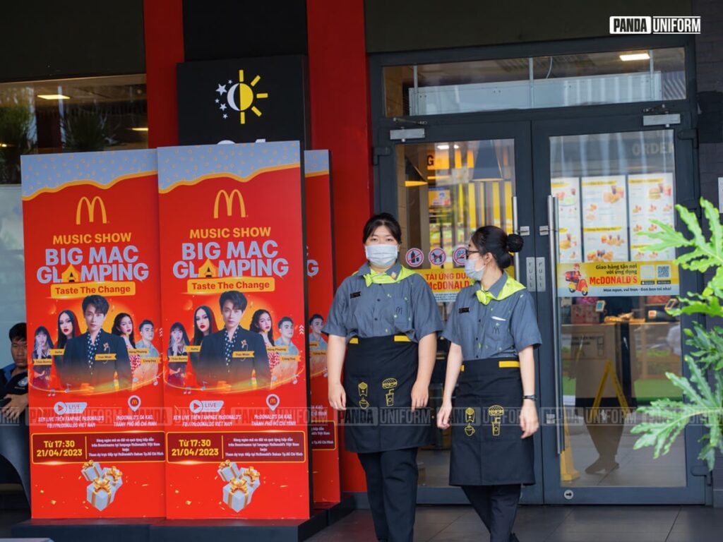 Mẫu tạp dề đồng phục McDonald’s chuyên nghiệp