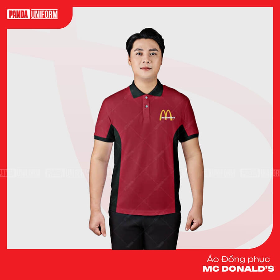Thiết kế logo trên đồng phục McDonald’s