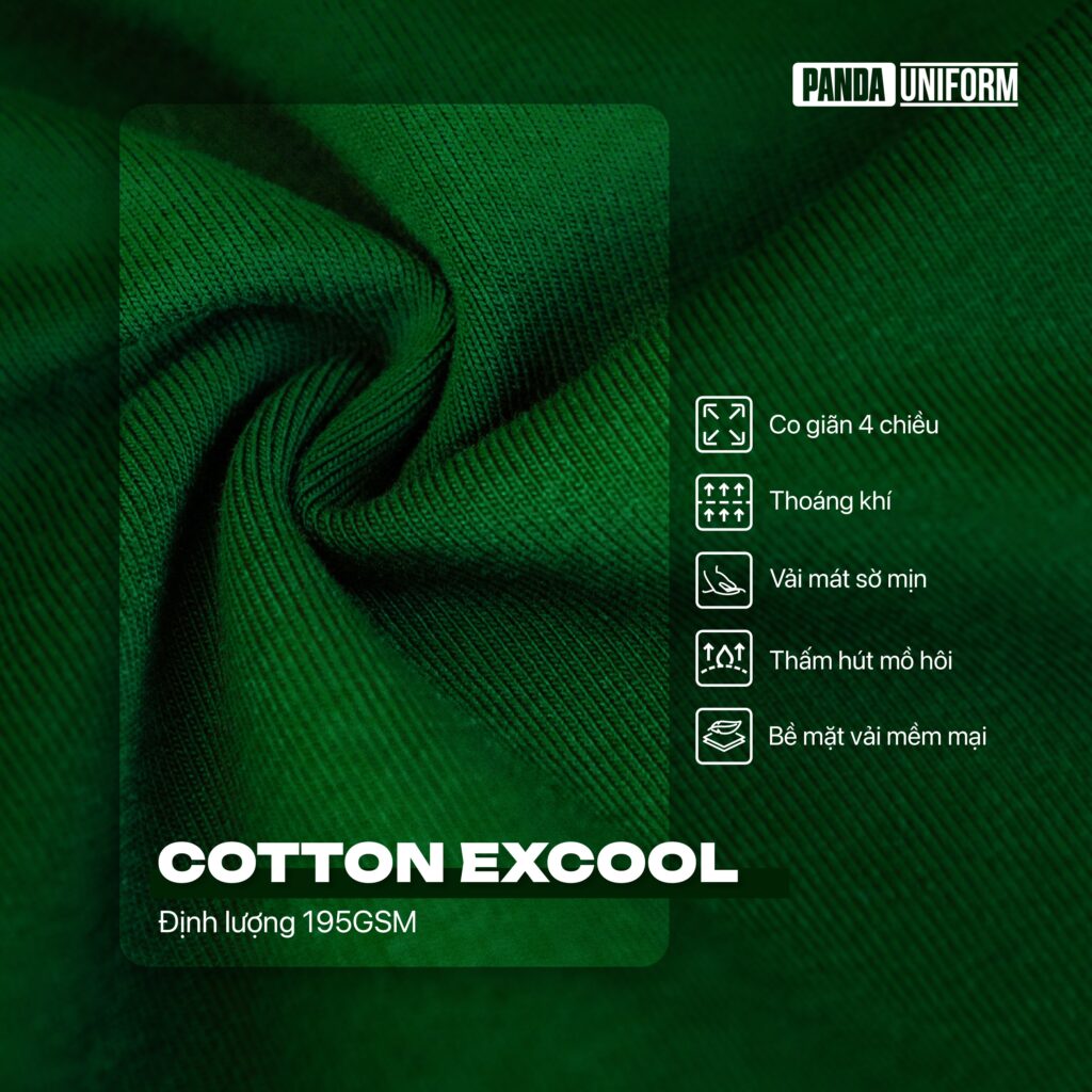 Ảnh cận chất vải cotton excool - Ảnh: Internet