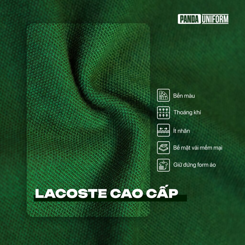 Ảnh cận chất vải lacoste cao cấp - Ảnh: Internet